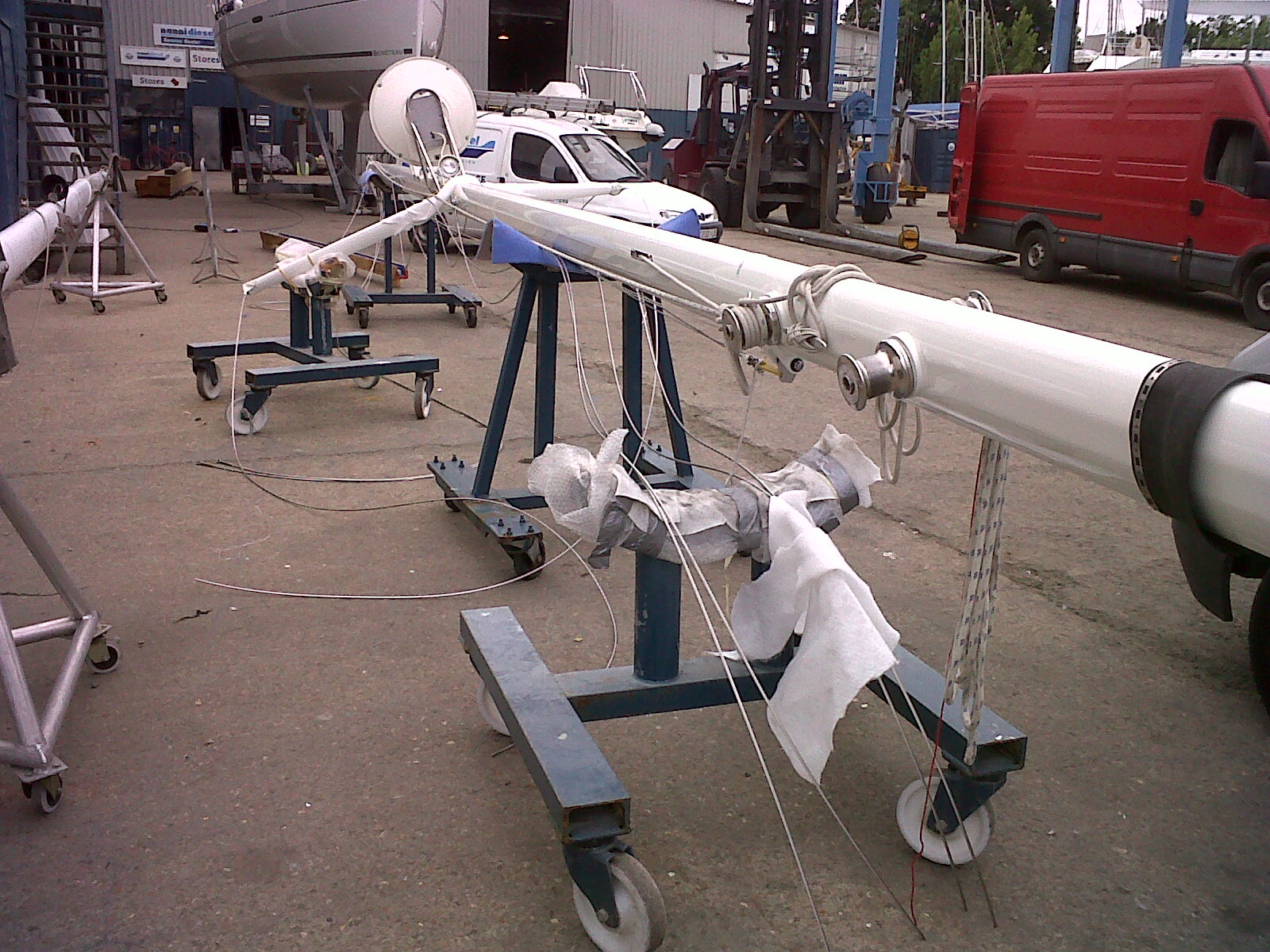 Yacht Masts Mast Repairs SparCare, OYS, UK Advanced Rigging